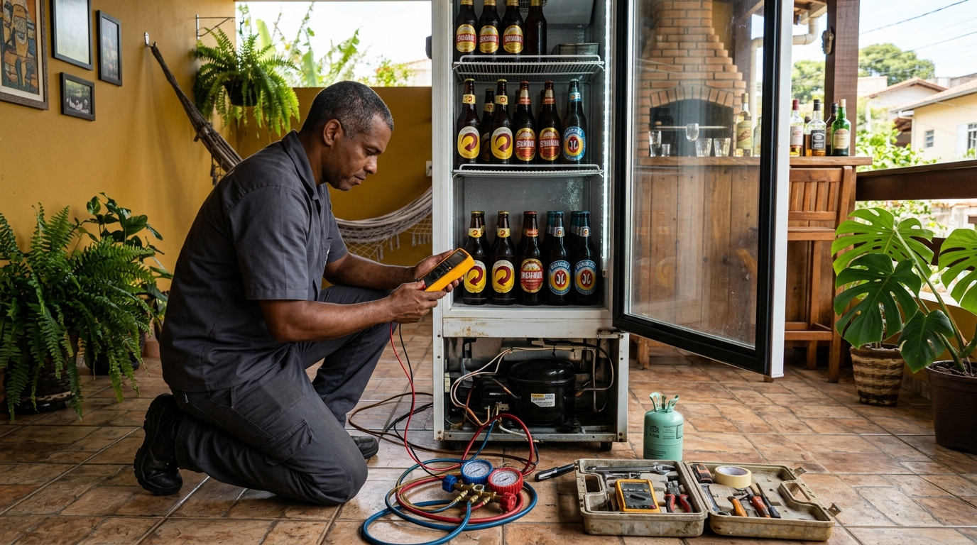 Reparo de Cervejeira Residencial em Ponta Grossa‑PR